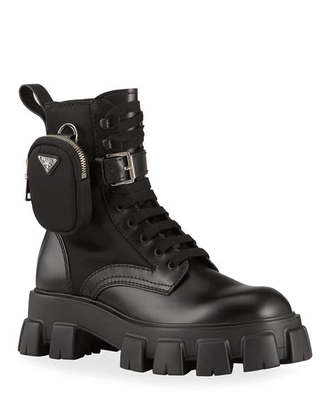 combat boots prada.